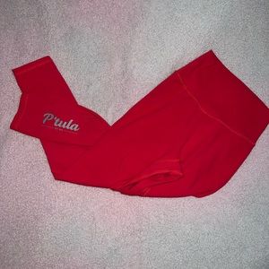P’tula Arnold Classic special release Taylor leggings, red, size small
